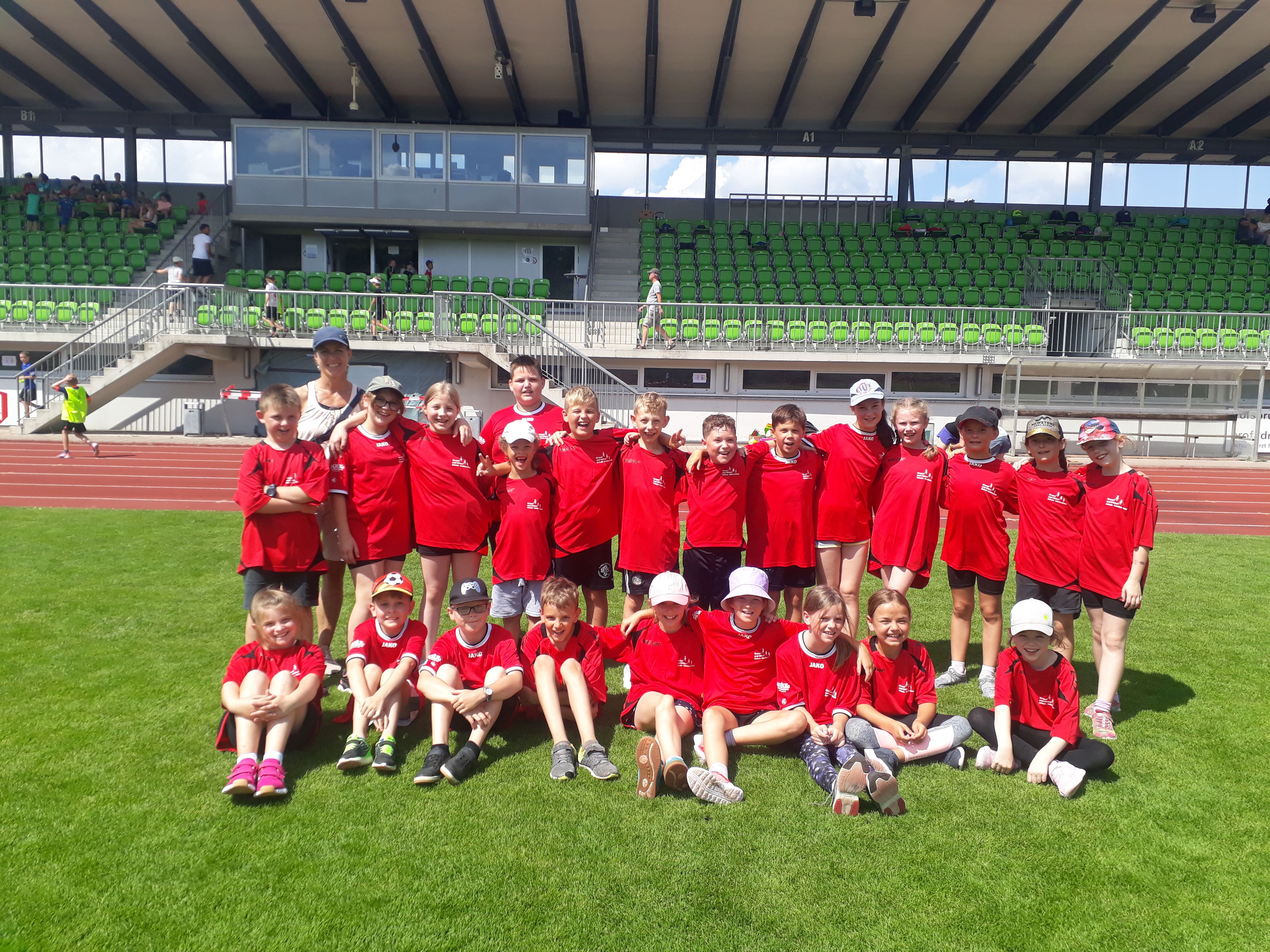 Grundschulmannschaftswettbewerb Leichtathletik der dritten und vierten Klassen in Bamberg